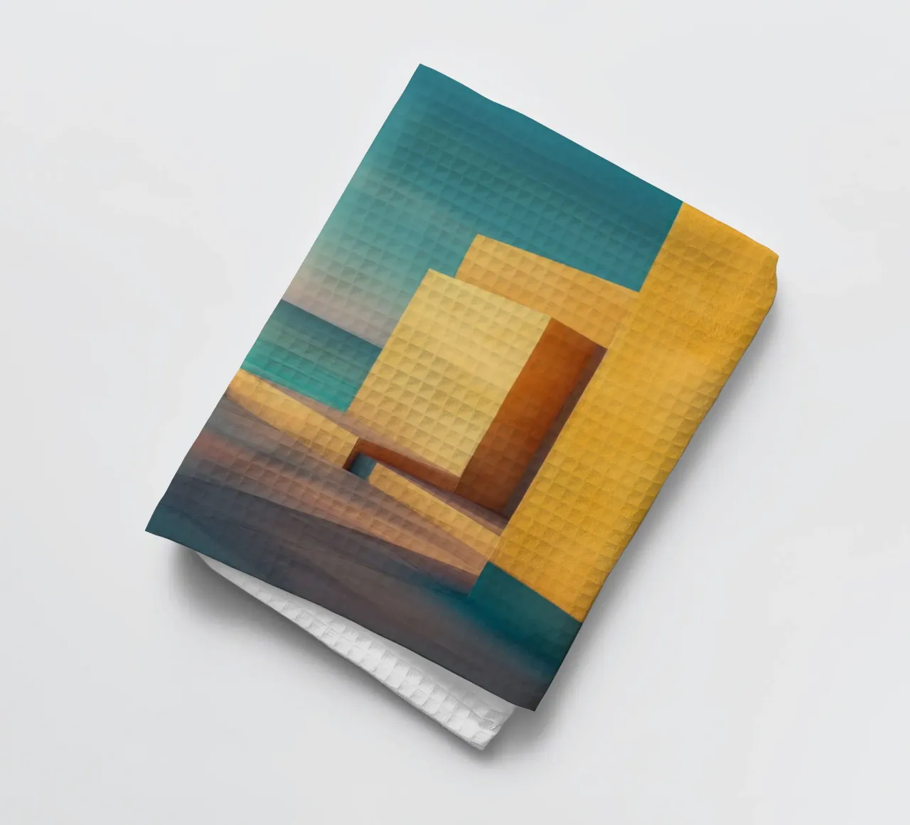 Affiche architecture méditerranéenne jaune torchon de Affiches Minimalistes