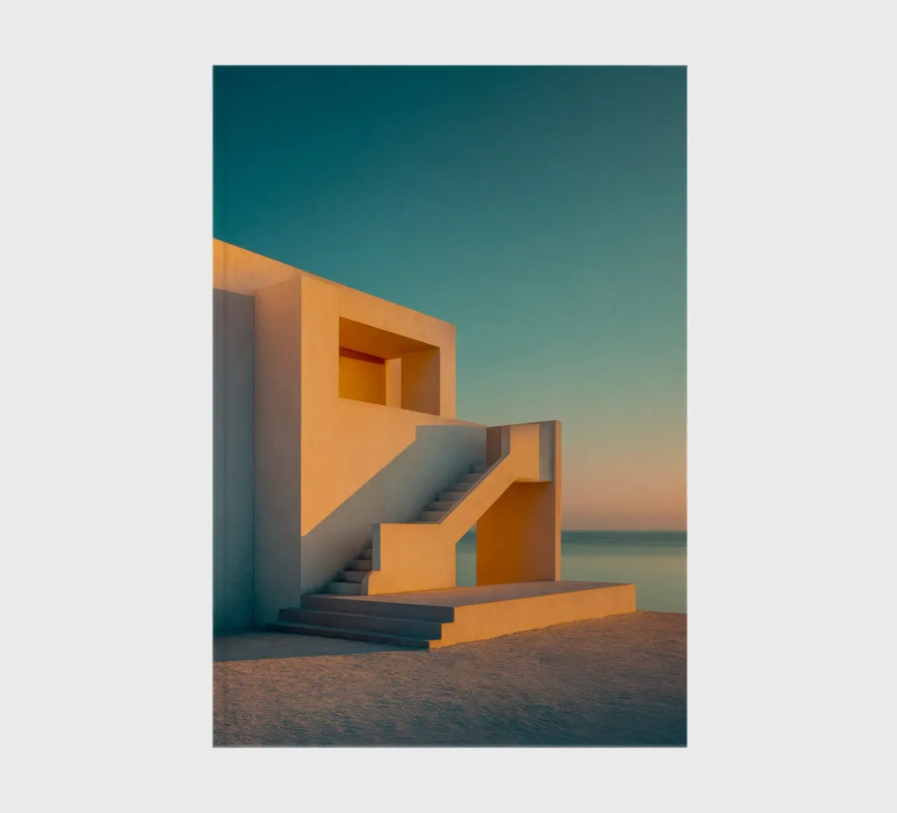 Minimalist architecture poster notebook by Affiches Minimalistes