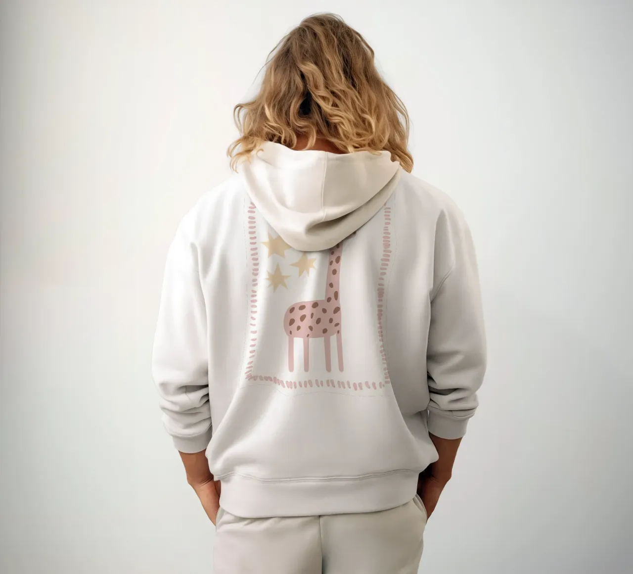 Giraffa gentile felpa con cappuccio da Littleleo