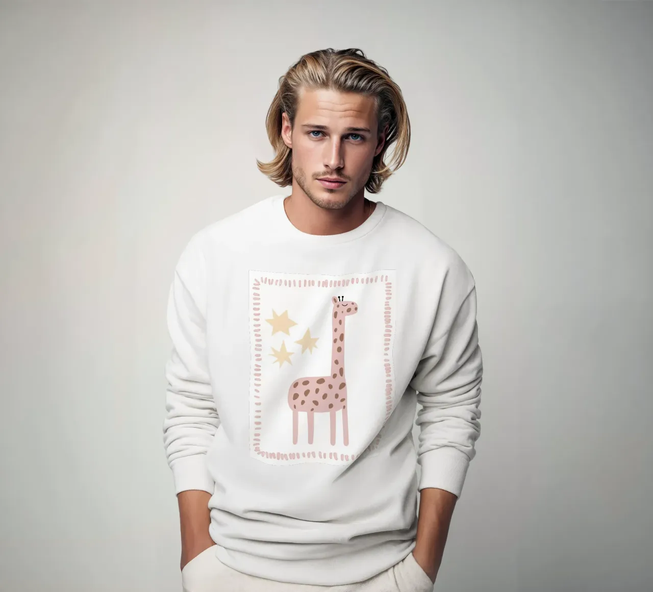 Zachte Girafe sweatshirt van Littleleo