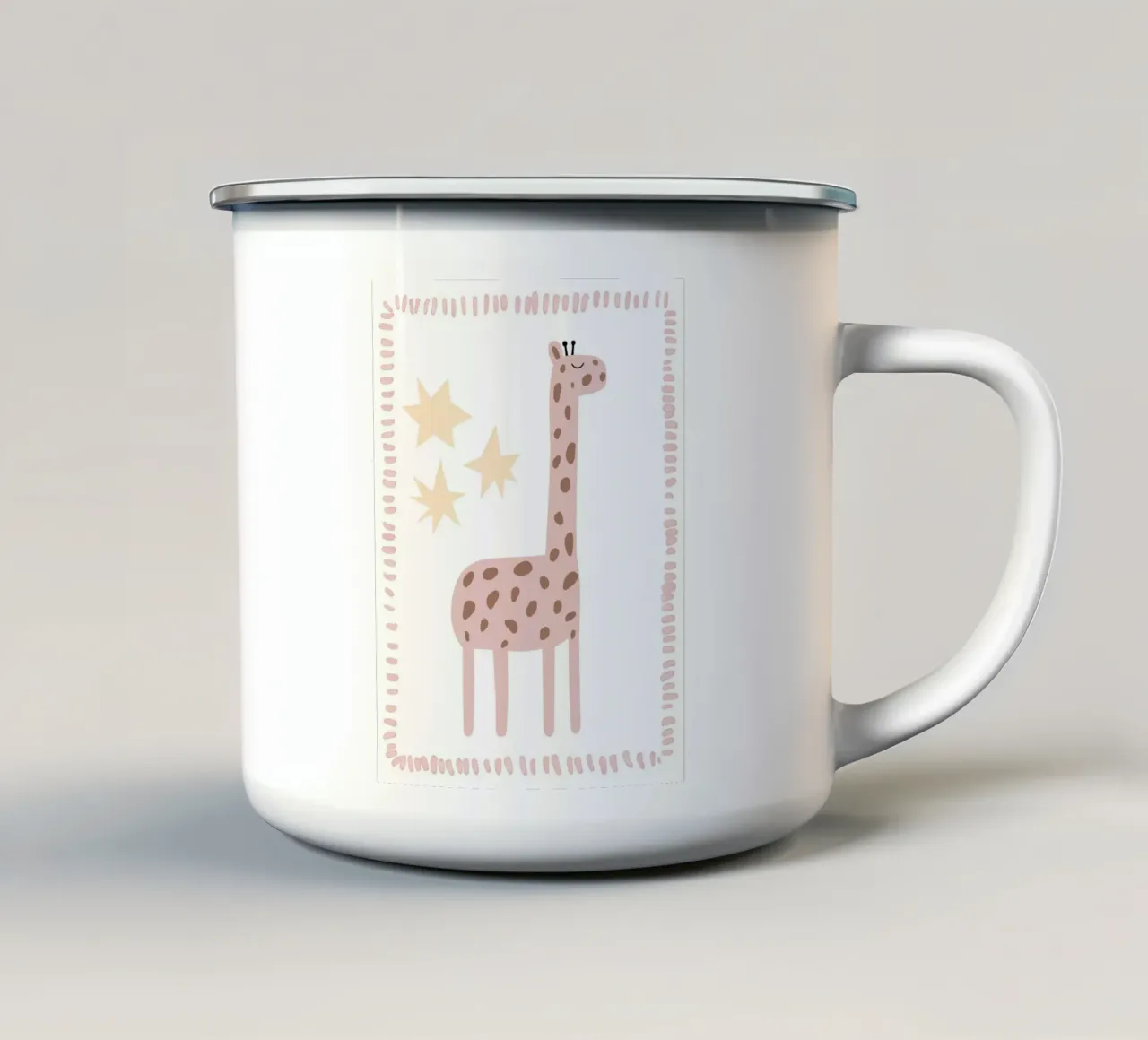 Giraffa gentile tazza in smalto da Littleleo