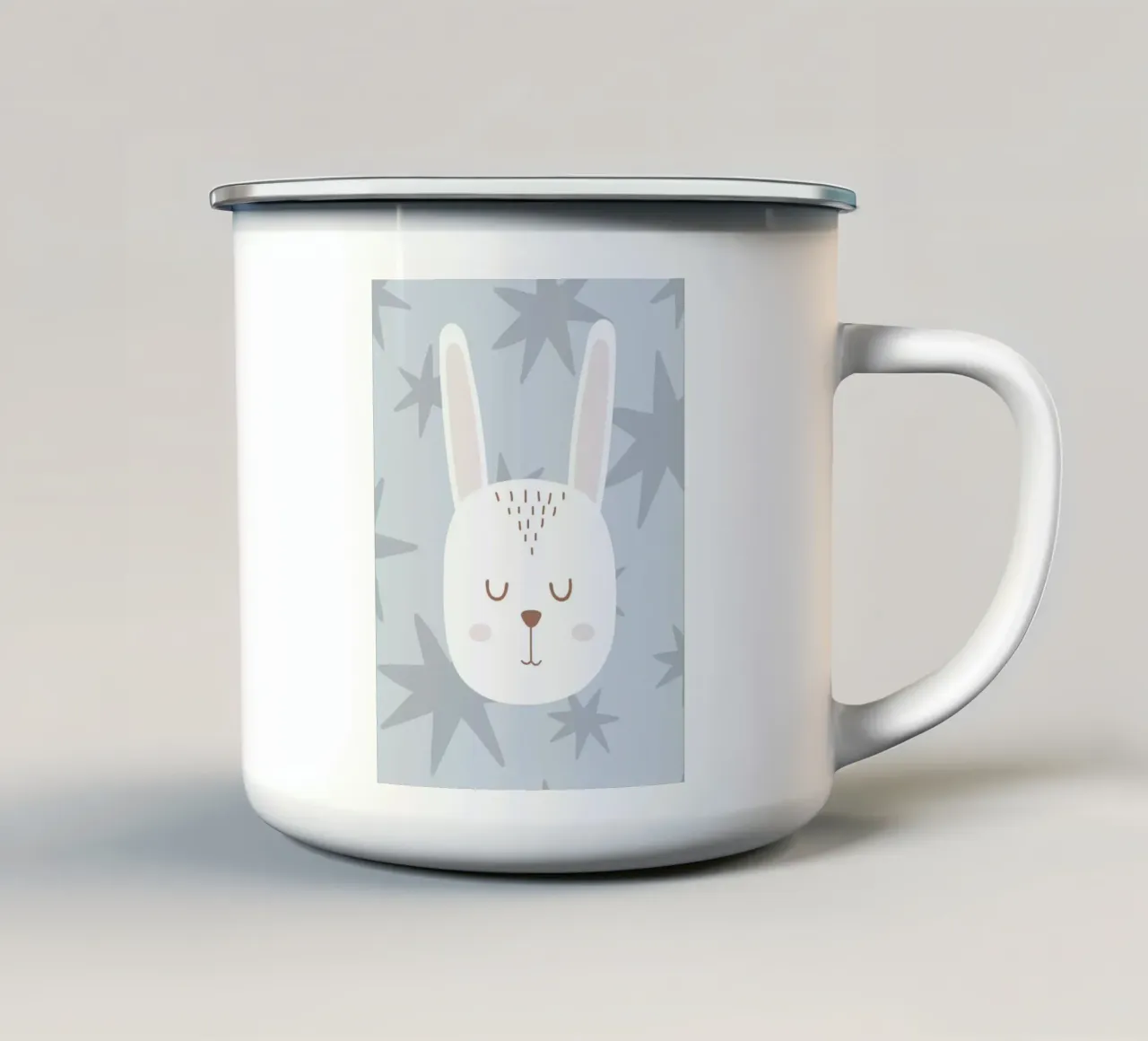 Coniglietto addormentato tazza in smalto da Littleleo