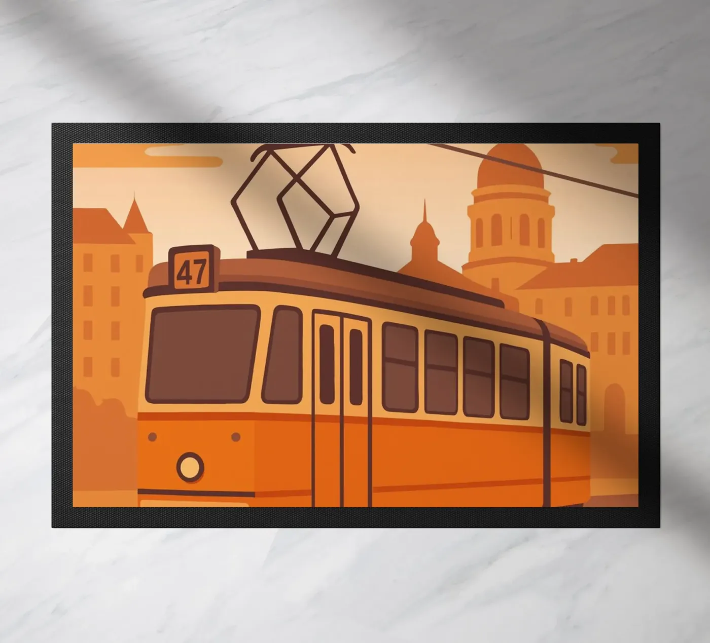 Budapest doormat by minimalist designs