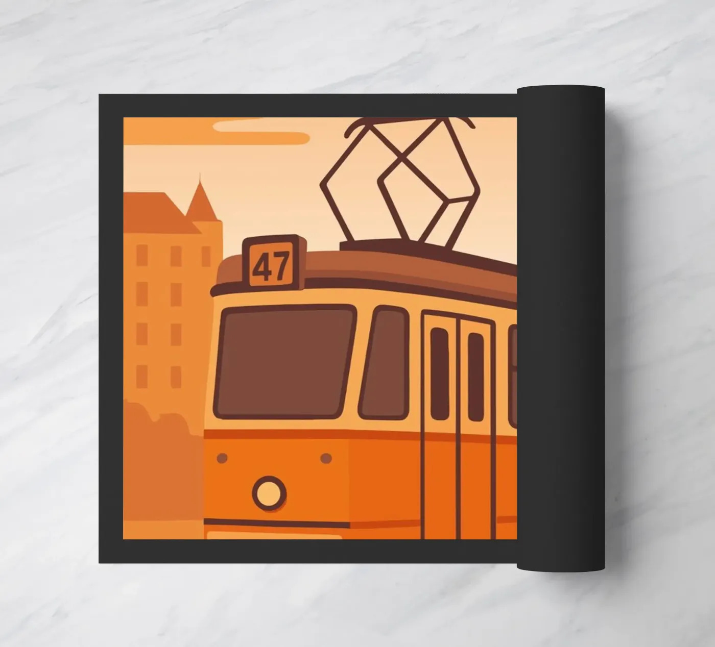 Budapest deurmat van minimalist designs