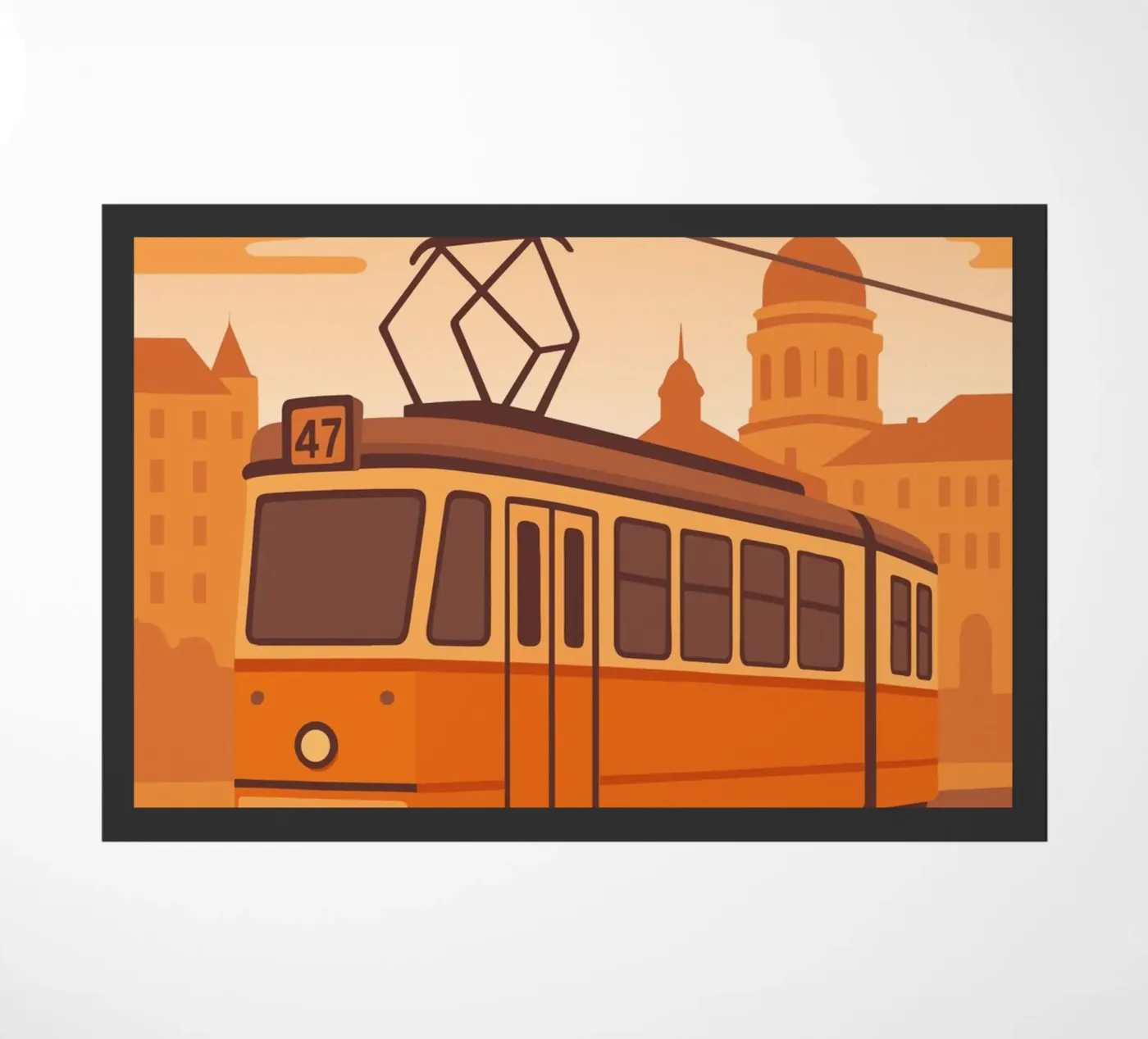 Budapest deurmat van minimalist designs