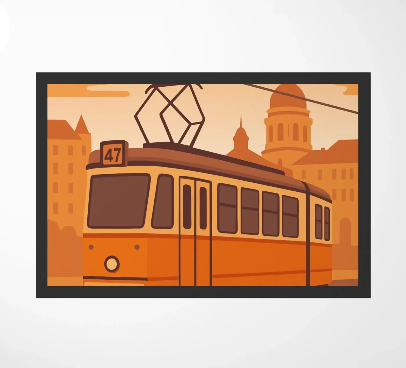 Budapest doormat by minimalist designs