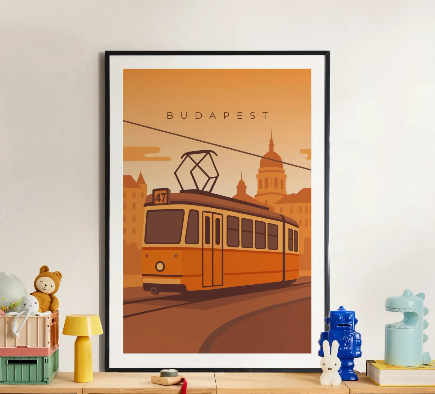 Budapest poster van minimalist designs