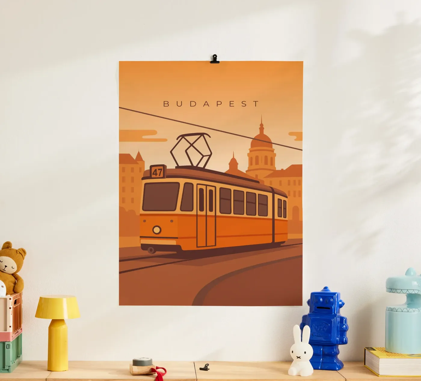Budapest poster van minimalist designs