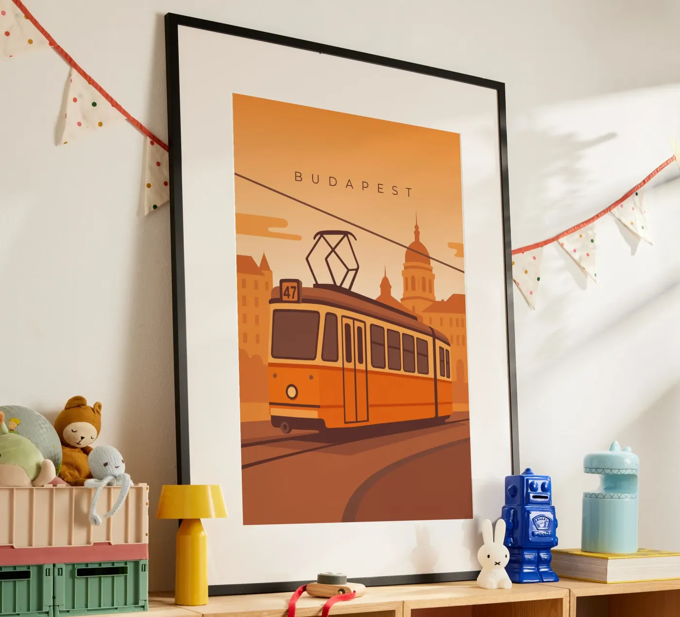 Budapest poster van minimalist designs
