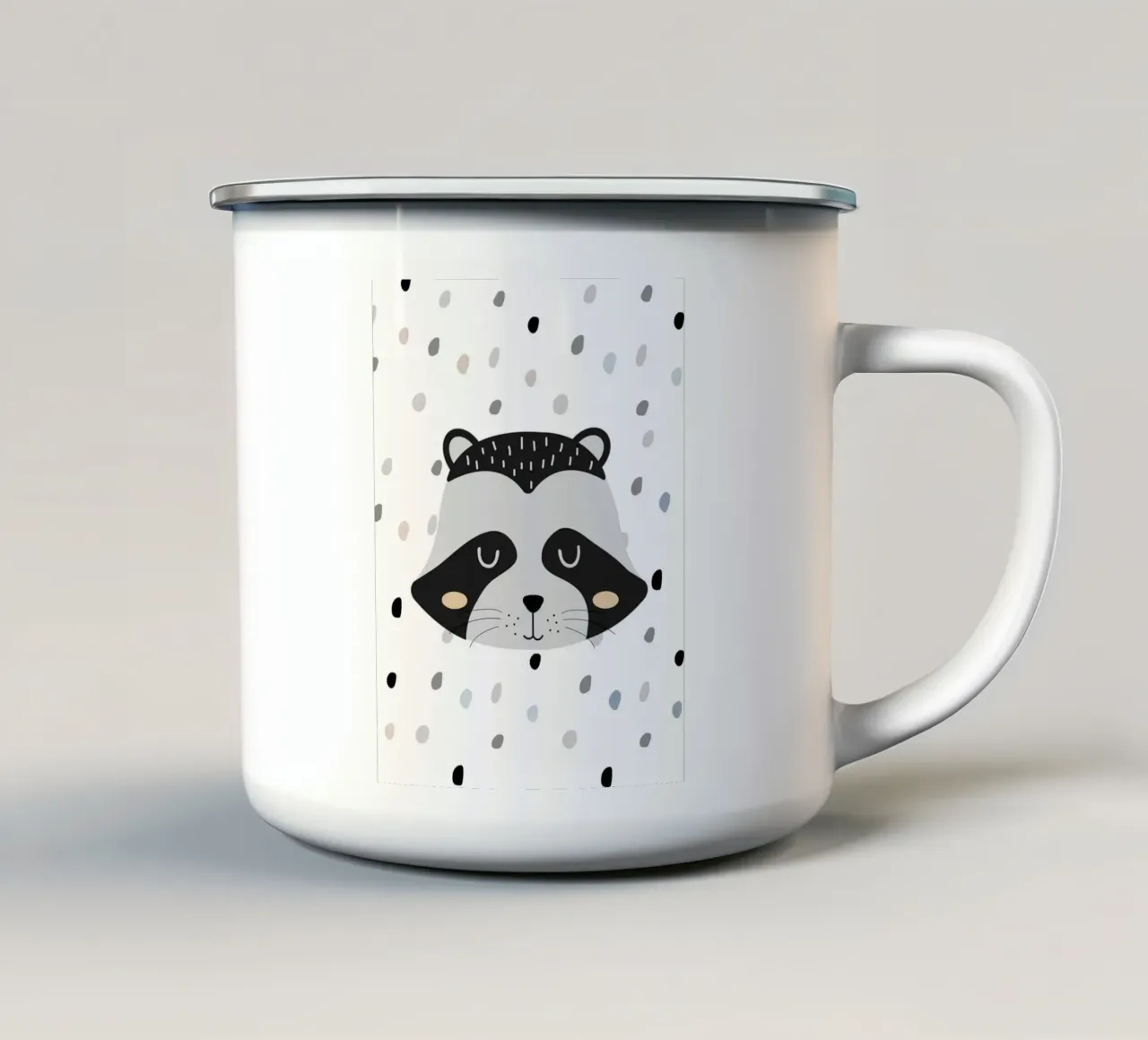 Procione sognante tazza in smalto da Littleleo