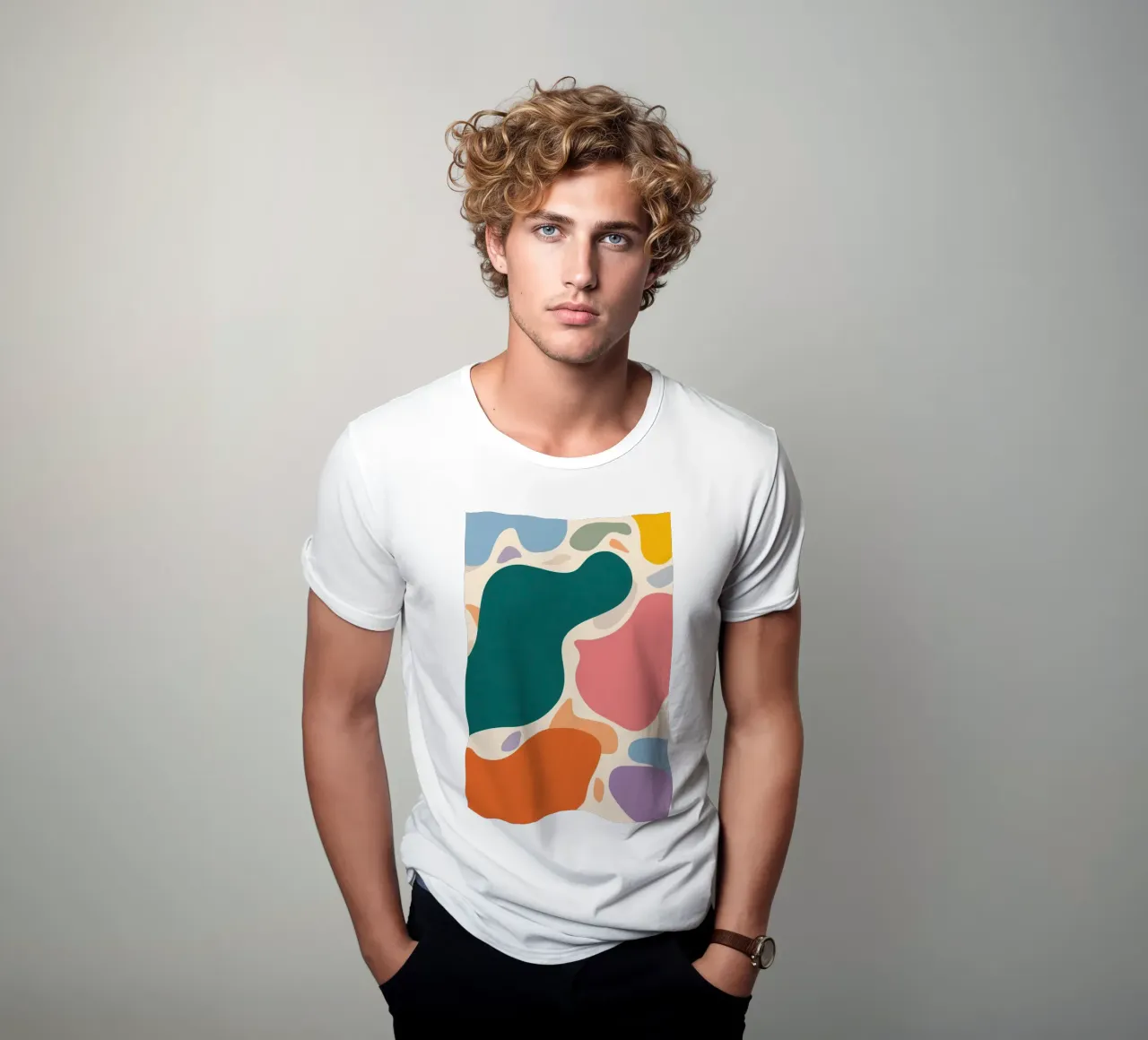 Collisione di colori in grassetto t-shirt da Sky Velour