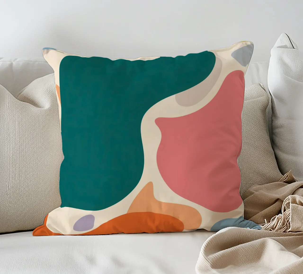 Collisione di colori in grassetto cuscino da Sky Velour