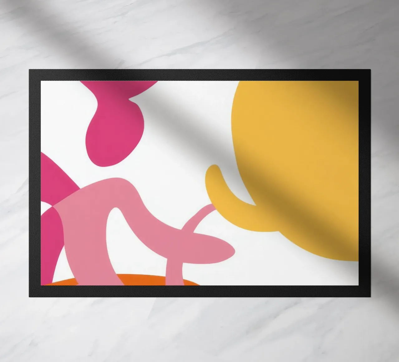 Speelse vormendans deurmat van Sky Velour