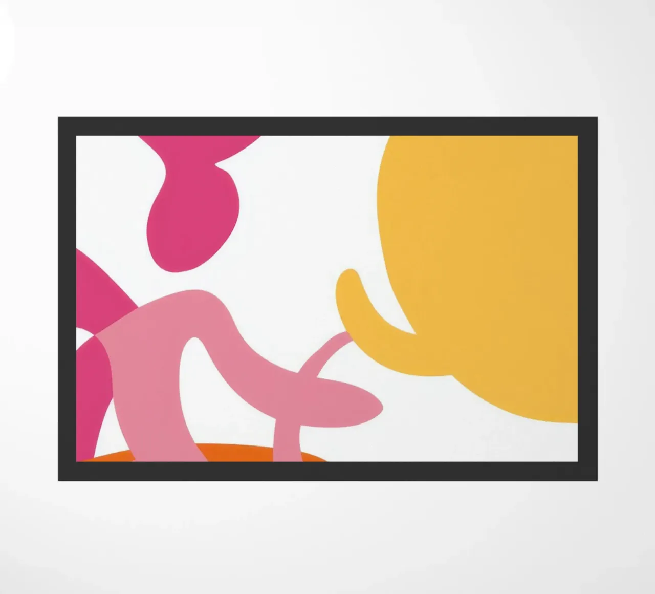 Speelse vormendans deurmat van Sky Velour