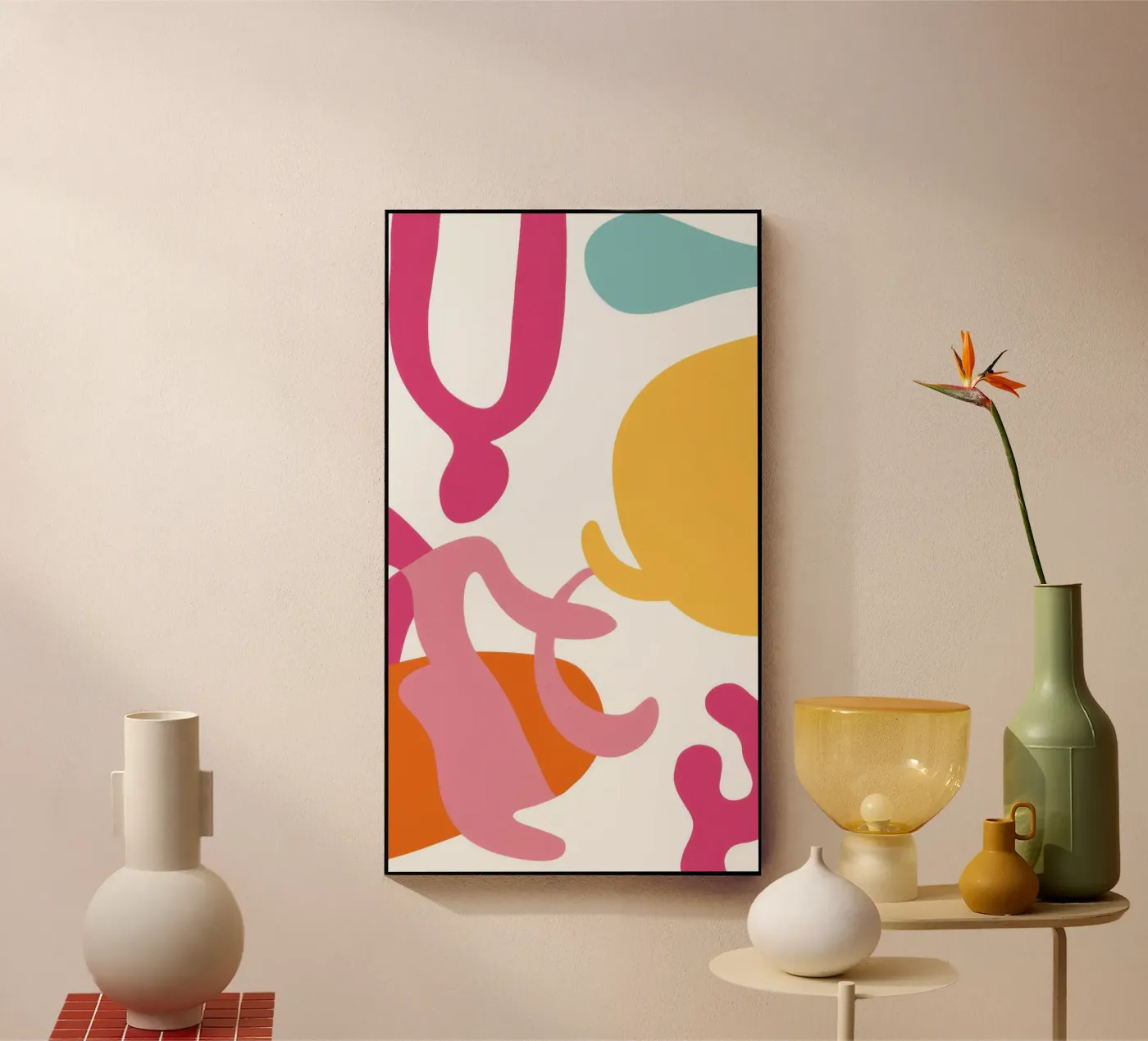 Speelse vormendans acryl van Sky Velour