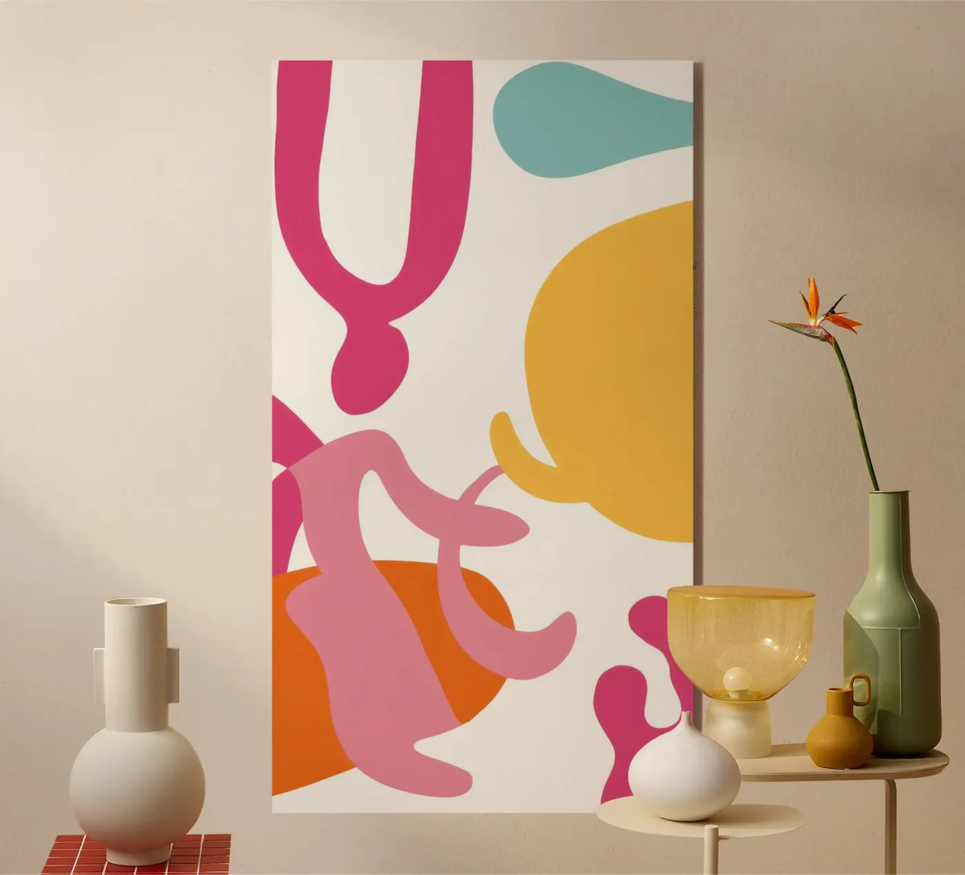 Speelse vormendans acryl van Sky Velour