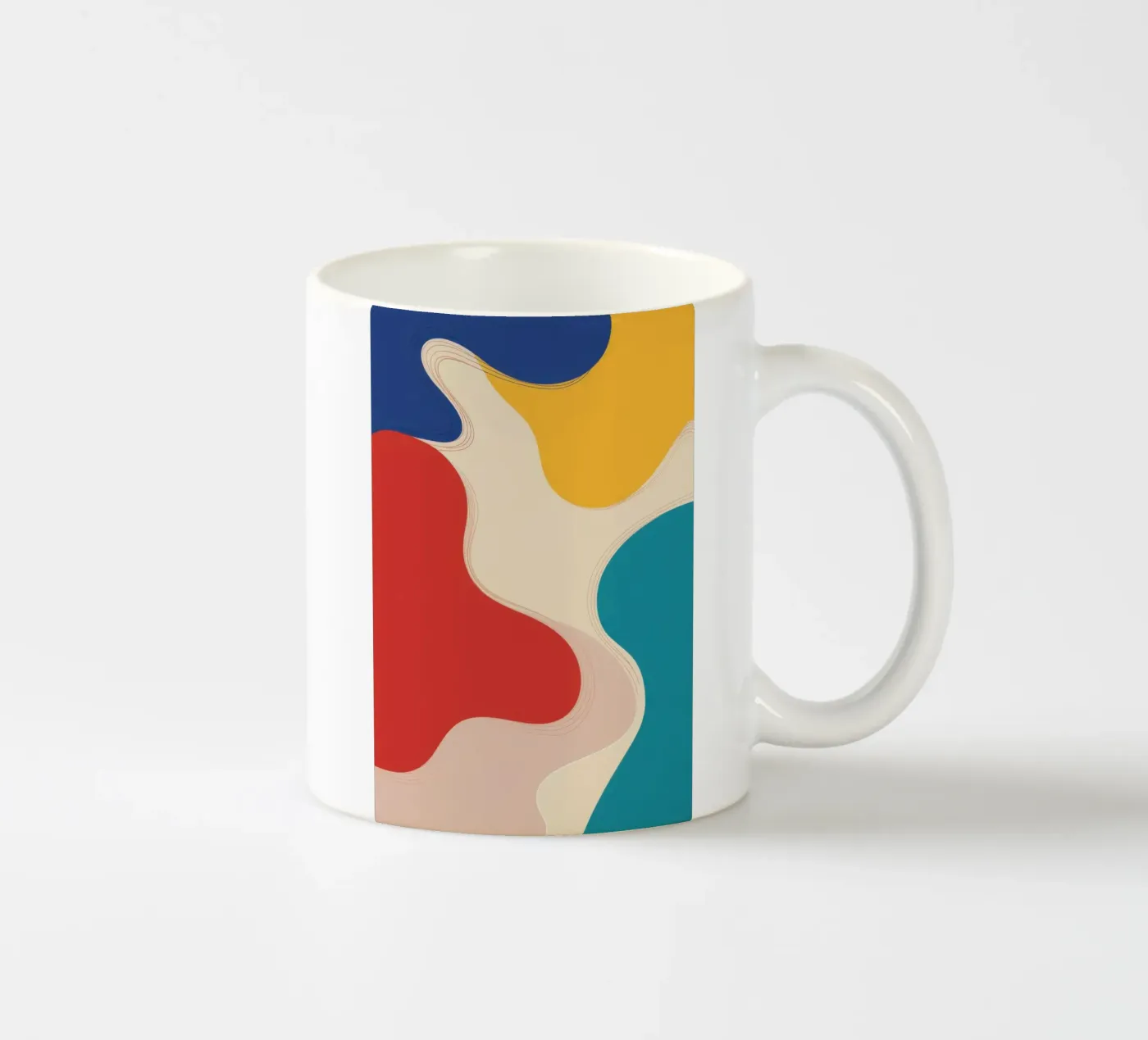 Molten Lava Forms ceramic mug by Sky Velour