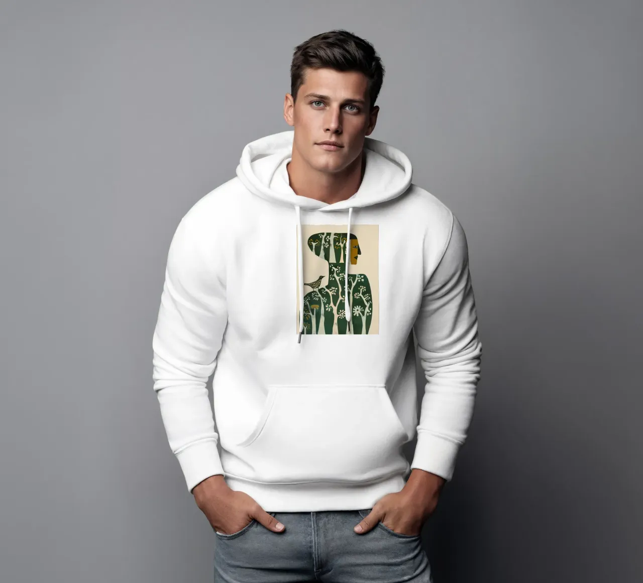 Foresta all'interno felpa con cappuccio da Sienna Atelier