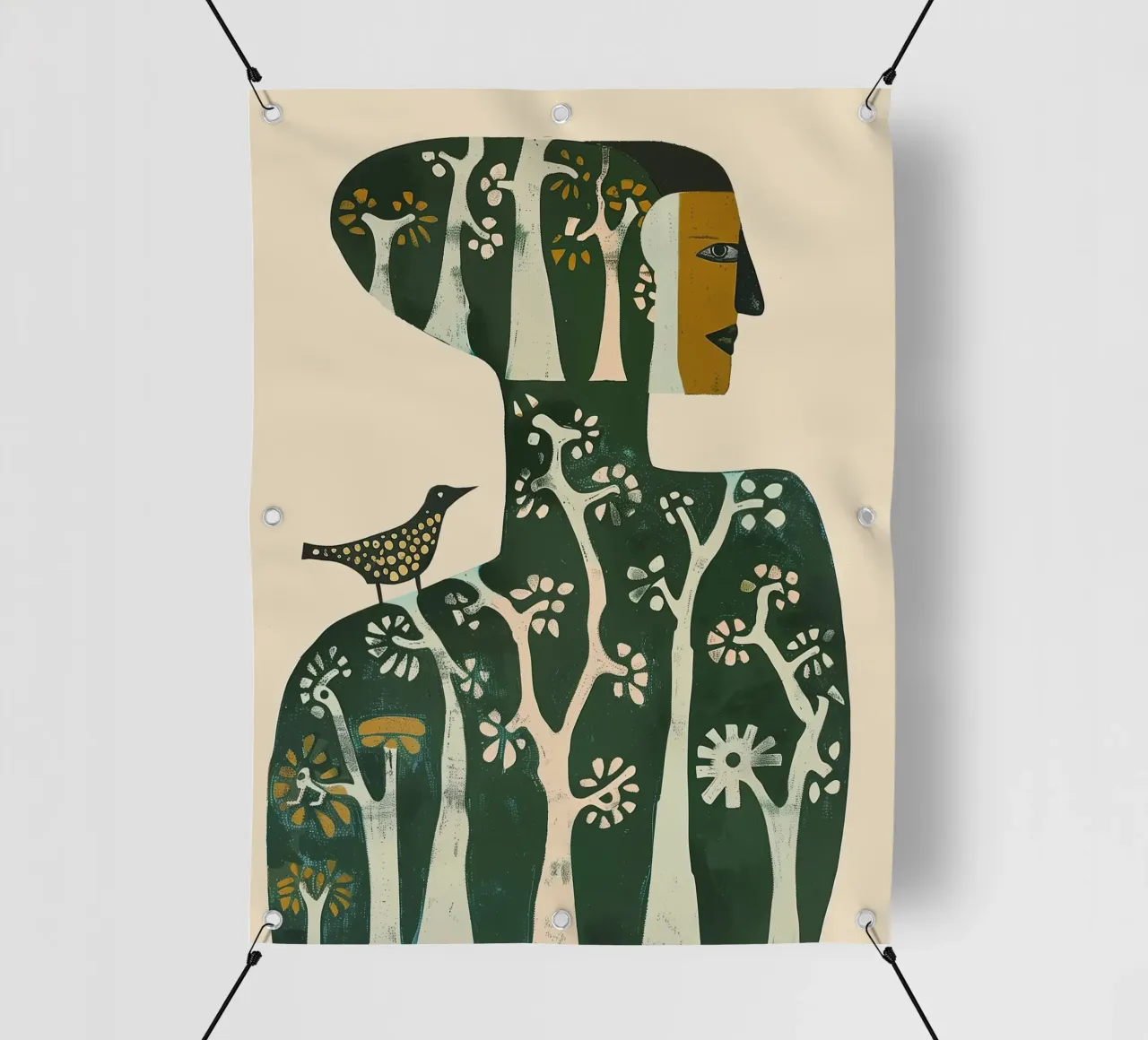 Foresta all'interno telo in pvc da Sienna Atelier