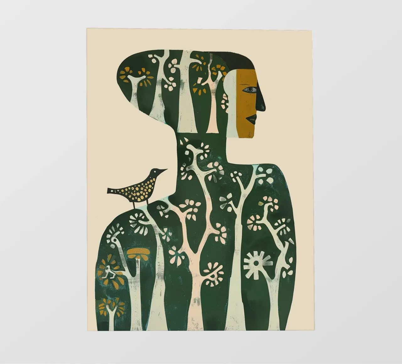 Foresta all'interno telo in pvc da Sienna Atelier