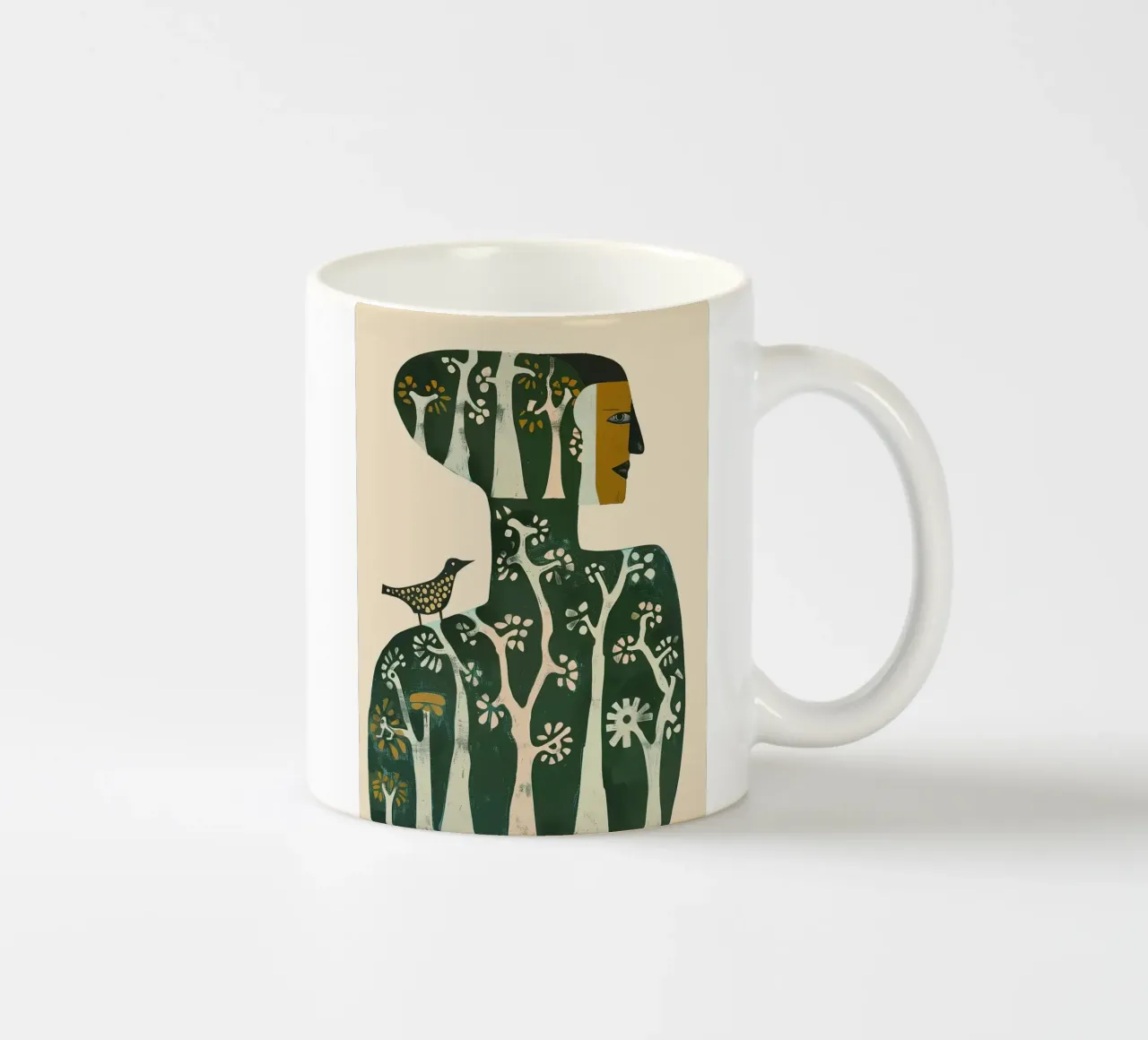 Foresta all'interno tazza in ceramica da Sienna Atelier