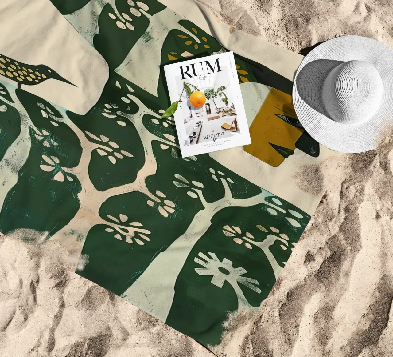 Foresta all'interno telo mare da Sienna Atelier