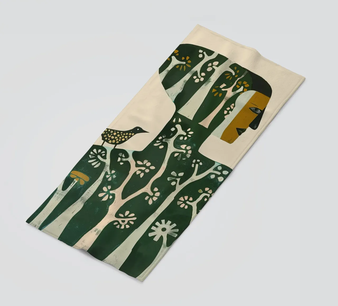 Foresta all'interno telo mare da Sienna Atelier