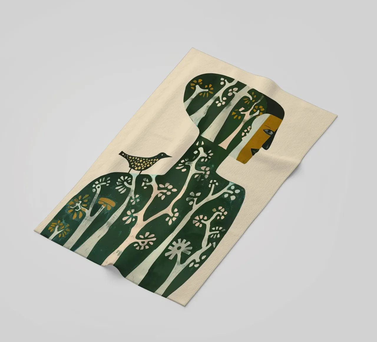 Foresta all'interno telo mare da Sienna Atelier