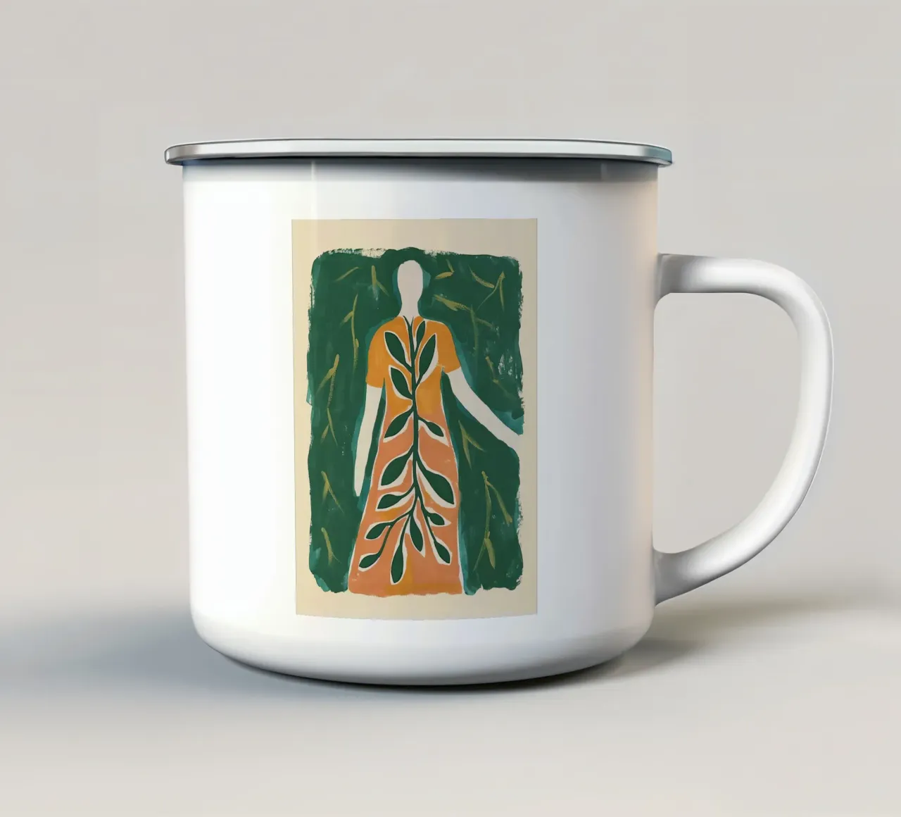 Anima in fiore tazza in smalto da Sienna Atelier