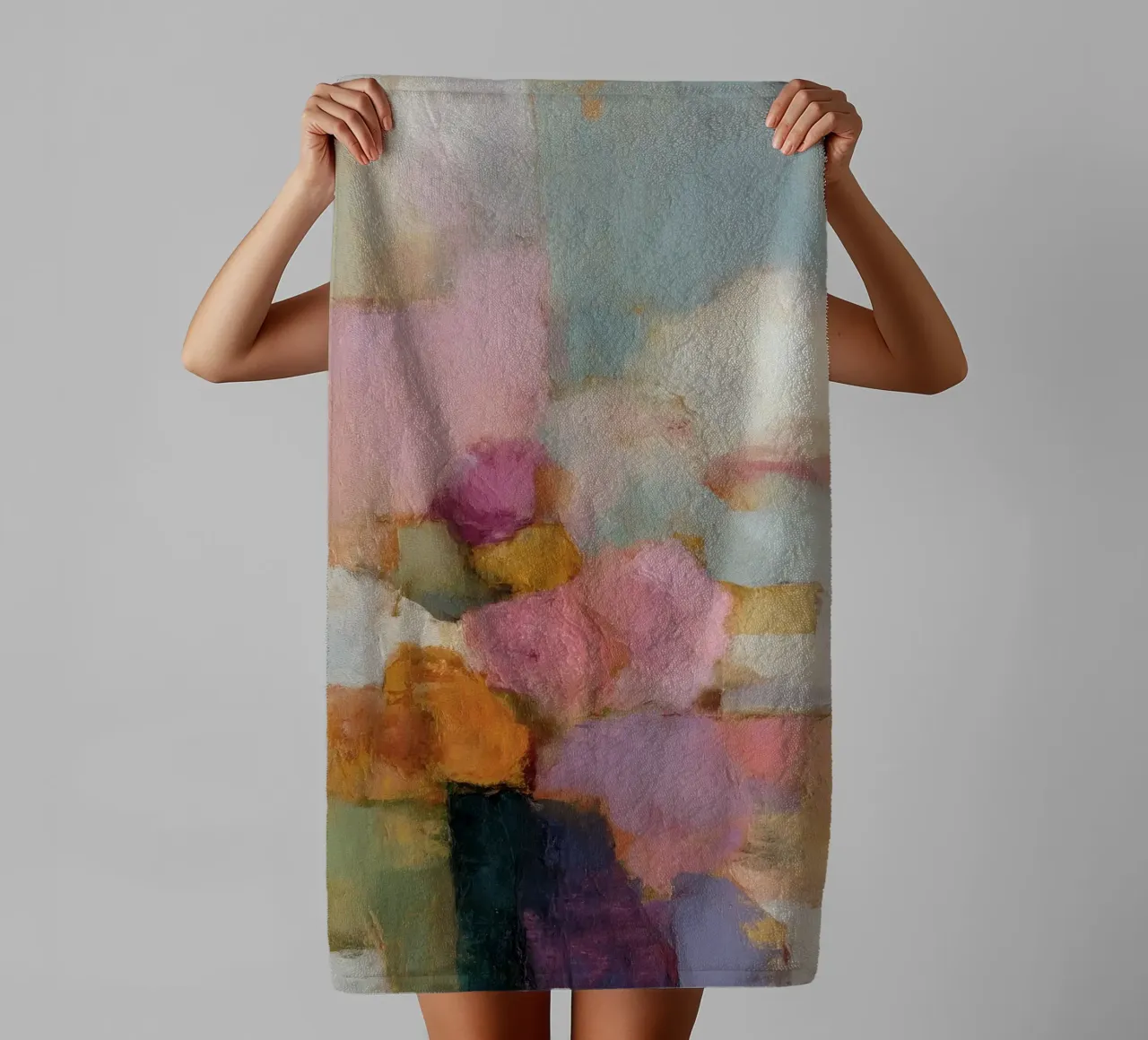 Delicate fields Dreams towel by Carina Pop & Pastell