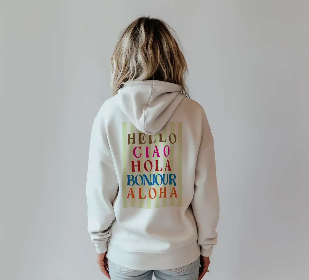 CIAO ALOHA felpa con cappuccio da kaiyasii