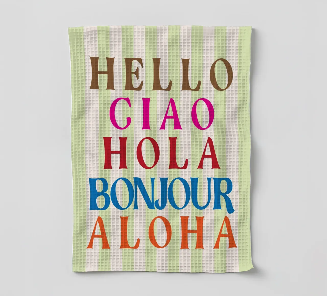 CIAO ALOHA canovaccio da cucina da kaiyasii