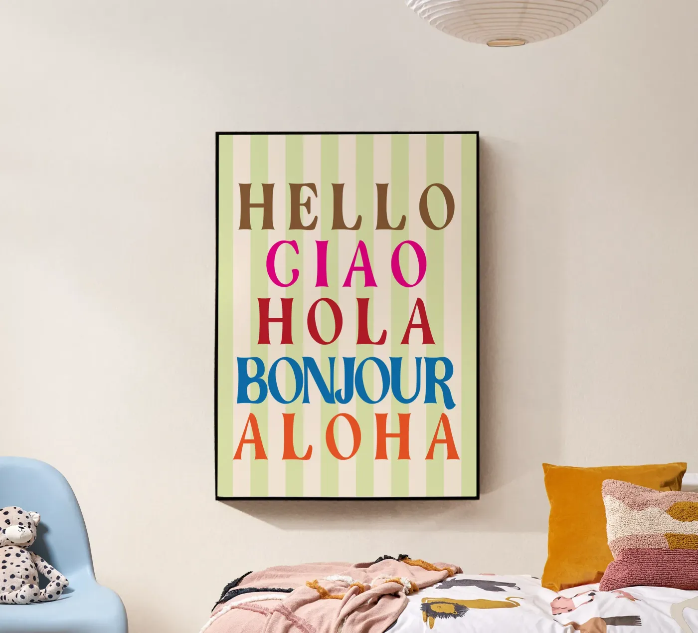 HELLO ALOHA acrylic glass by kaiyasii