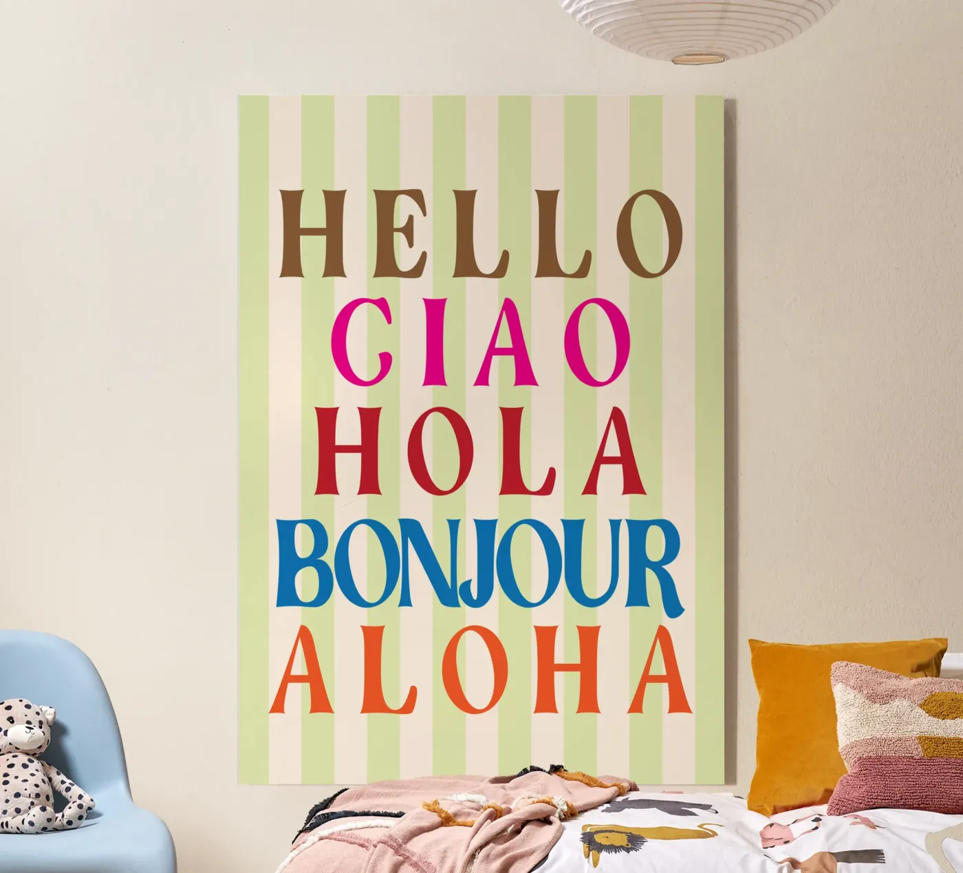 HELLO ALOHA acrylic glass by kaiyasii