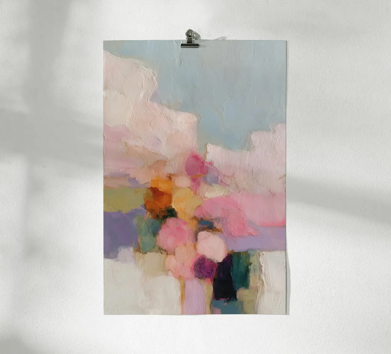 Abstract colour dreams chic poster by Carina Pop & Pastell