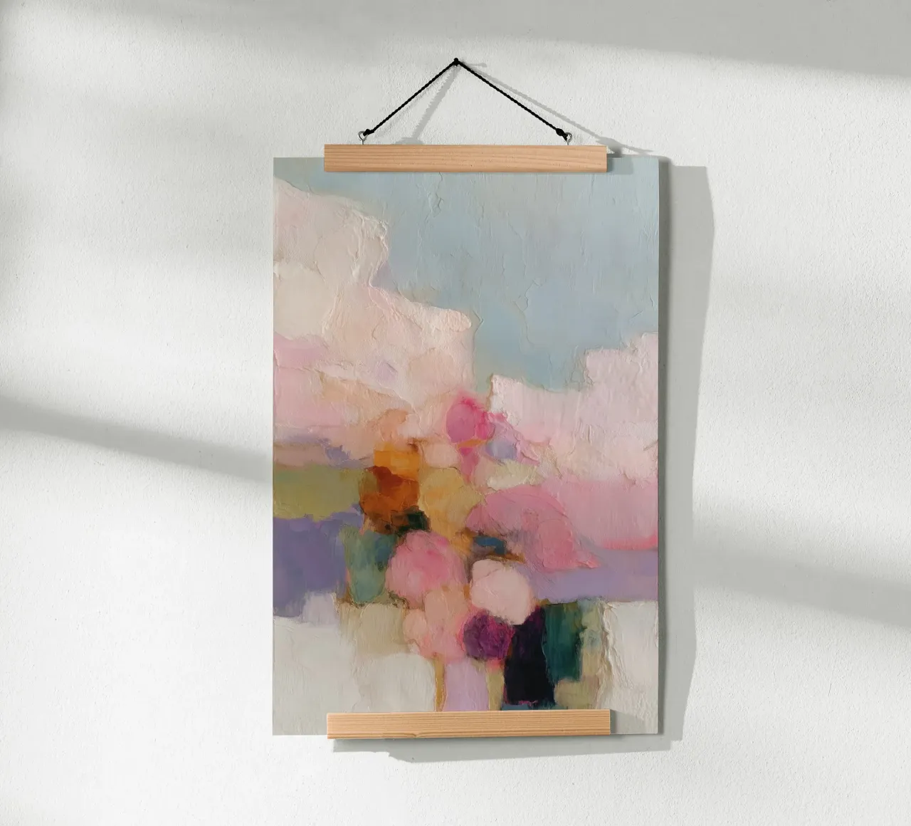 Abstract colour dreams chic poster by Carina Pop & Pastell