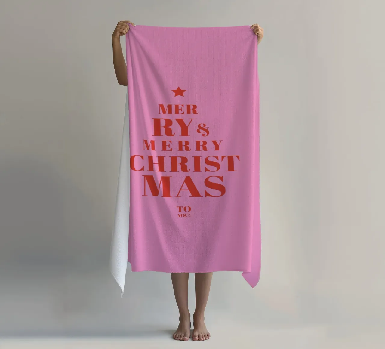 Rosa allegro e felice telo mare da janamossmann