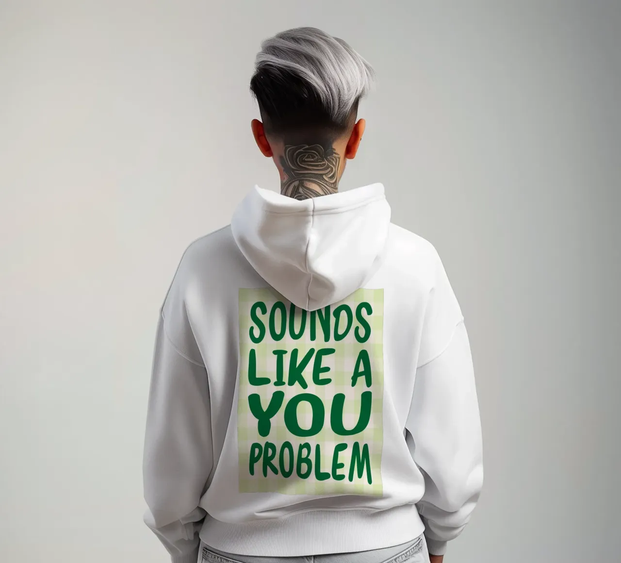 Sembra un problema tuo felpa con cappuccio da kaiyadunk