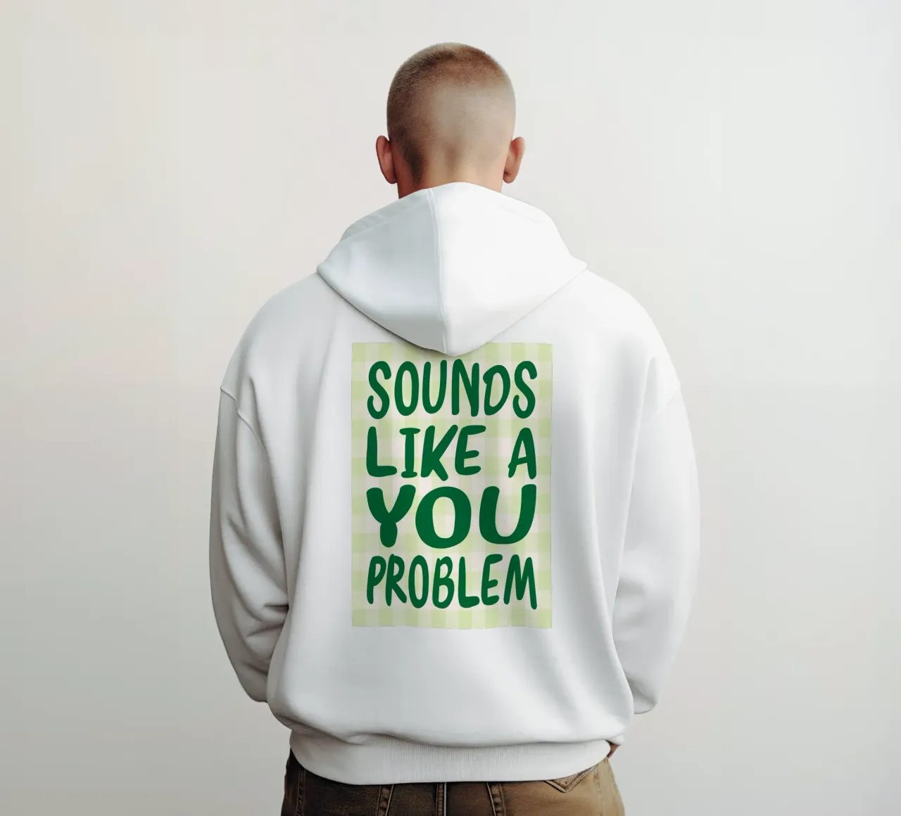 Sembra un problema tuo felpa con cappuccio da kaiyadunk