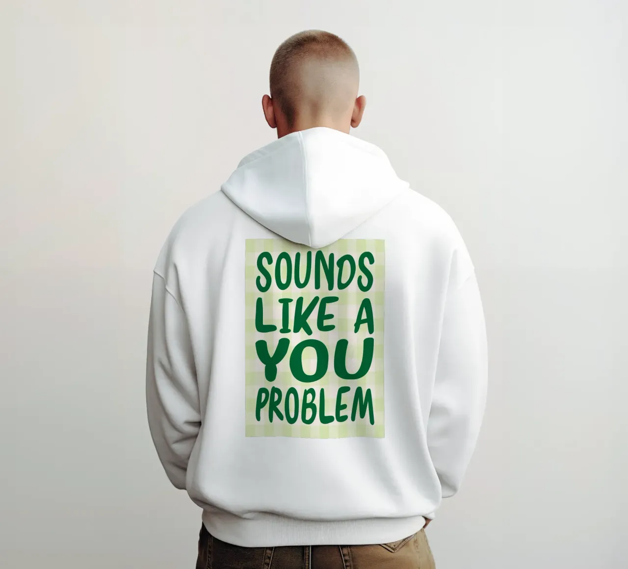 Sembra un problema tuo felpa con cappuccio da kaiyadunk