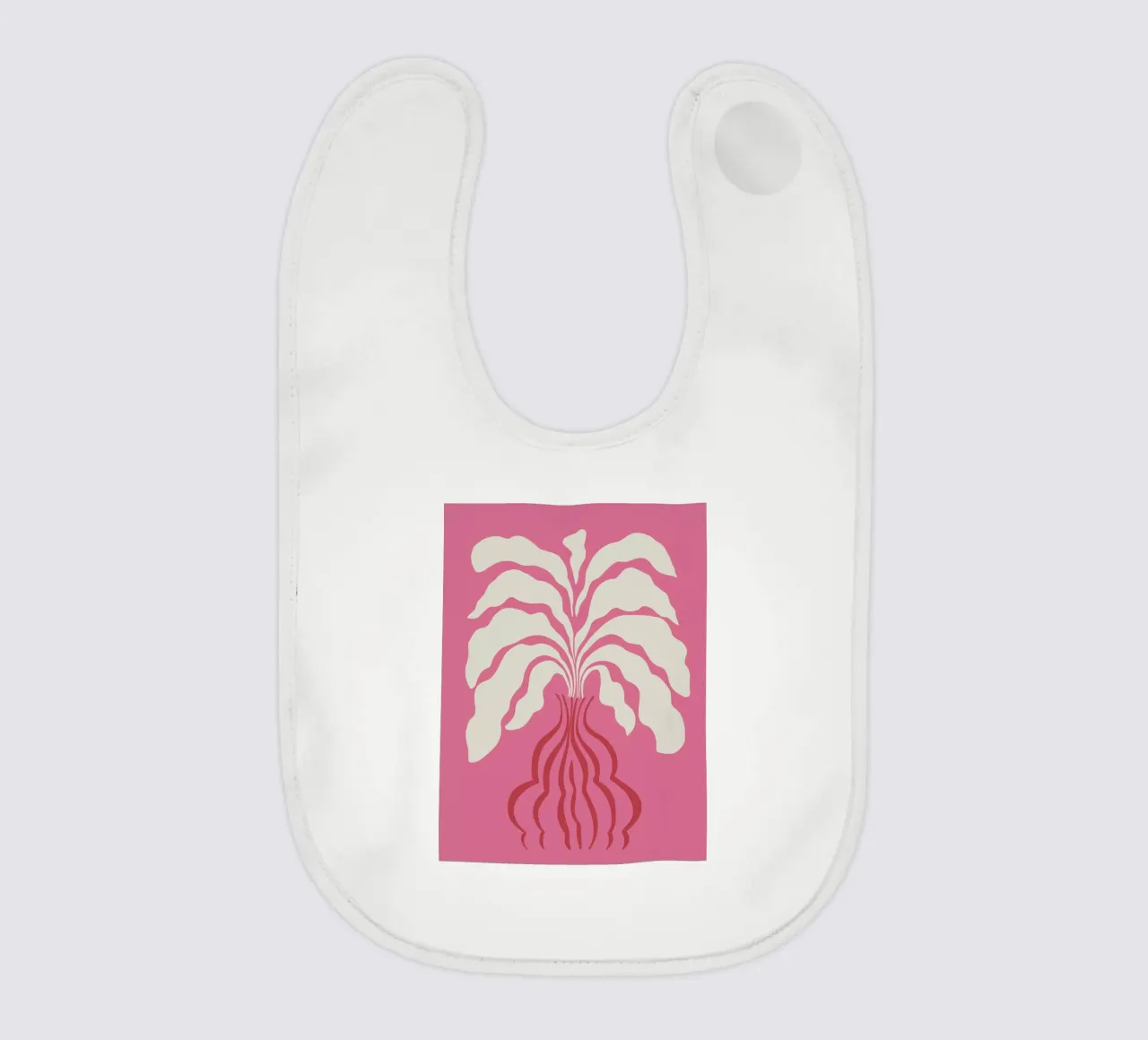 Minimal leaf and vase bavaglino da Miho Art Studio