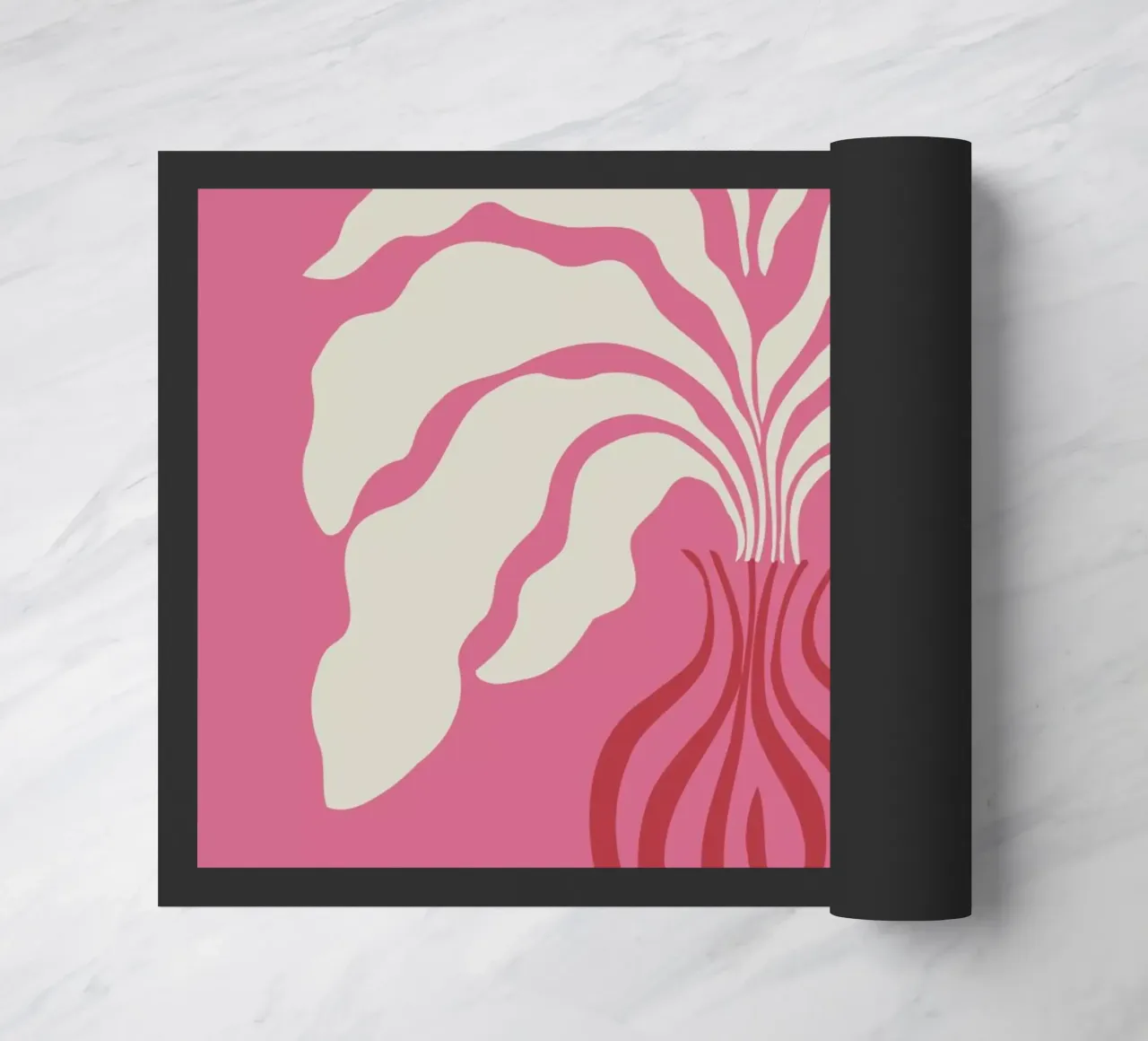 Minimal leaf and vase zerbino da Miho Art Studio
