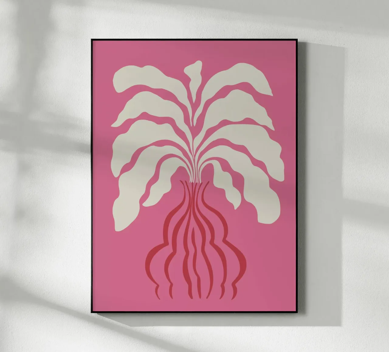 Minimal leaf and vase plexiglass da Miho Art Studio