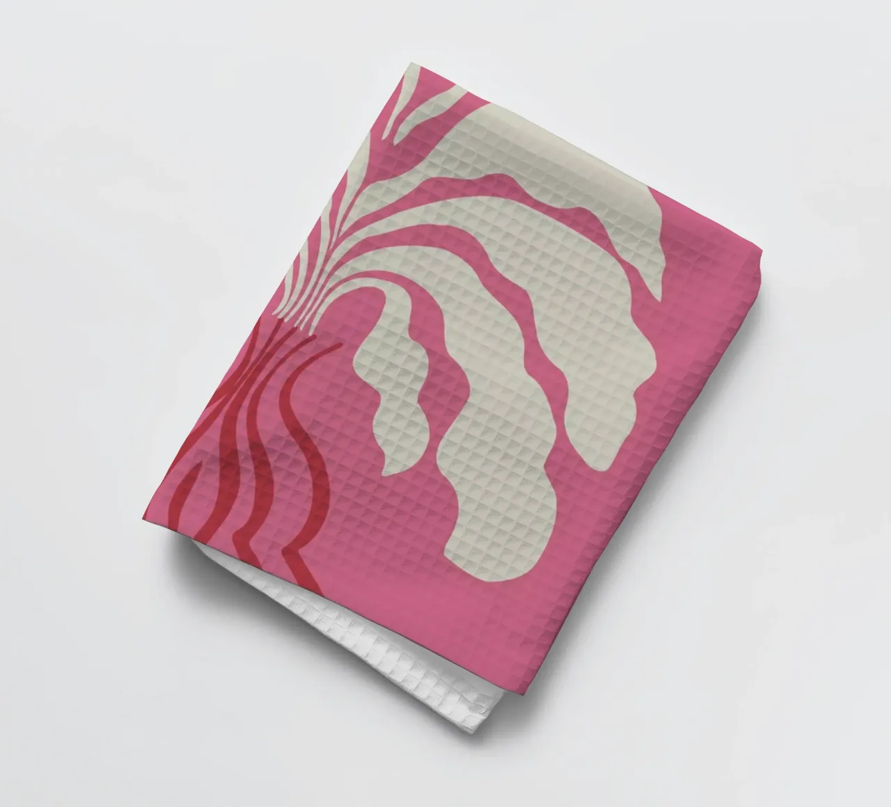 Minimal leaf and vase canovaccio da cucina da Miho Art Studio