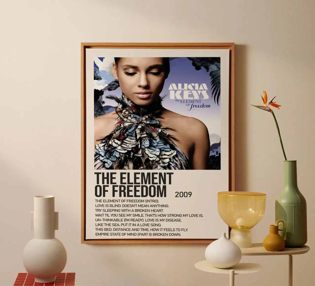 Alicia Keys The Element Of Freedom Tracklists tela da Banda Neira