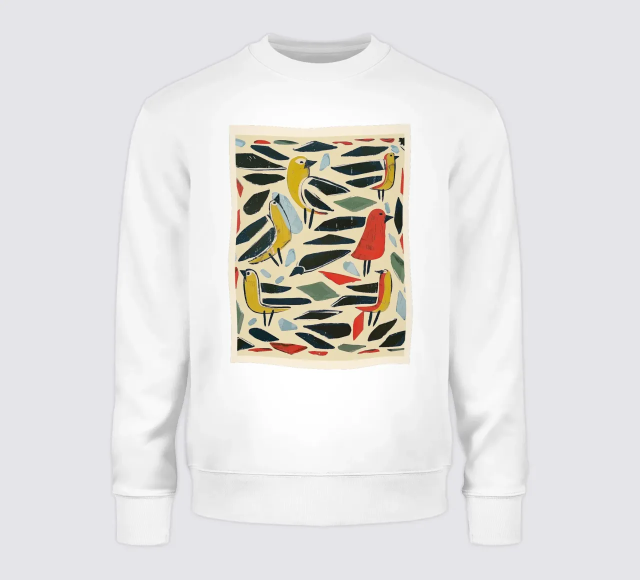 Uccelli moderni di metà secolo felpa da Sienna Atelier