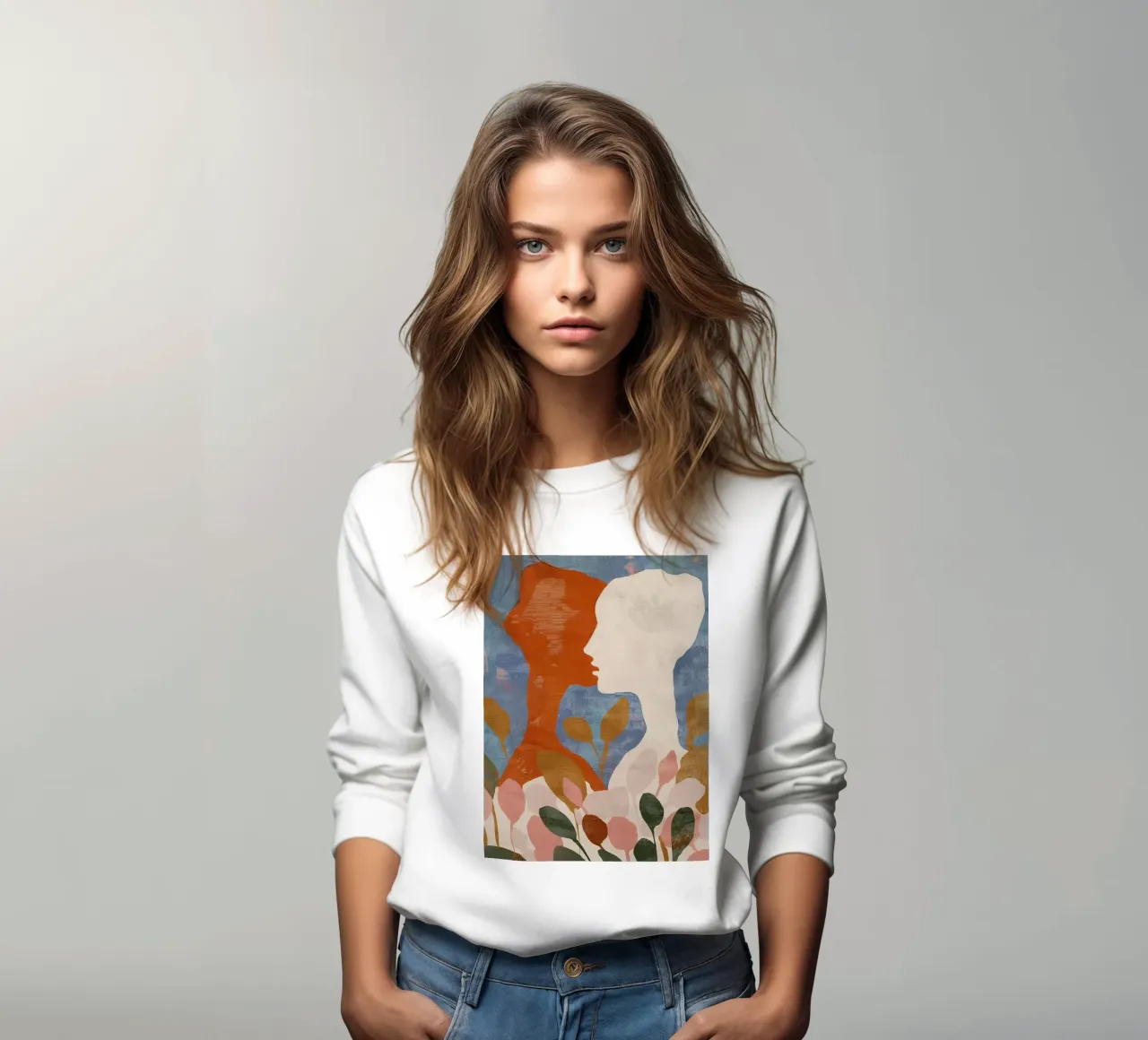 Sagome in fiore felpa da Sienna Atelier