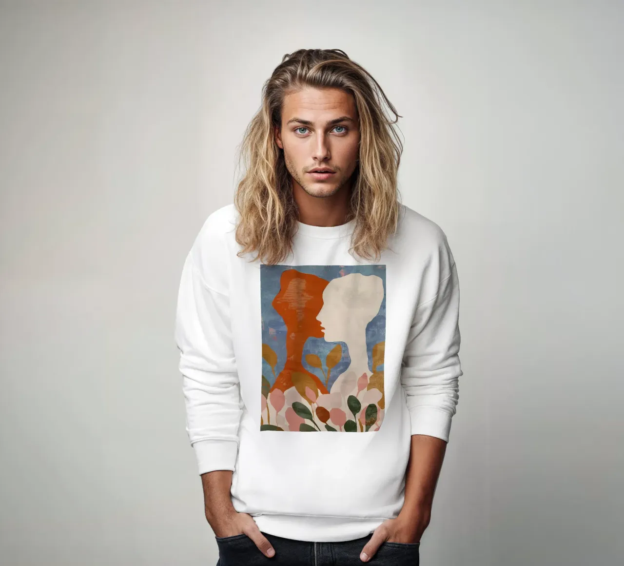 Sagome in fiore felpa da Sienna Atelier