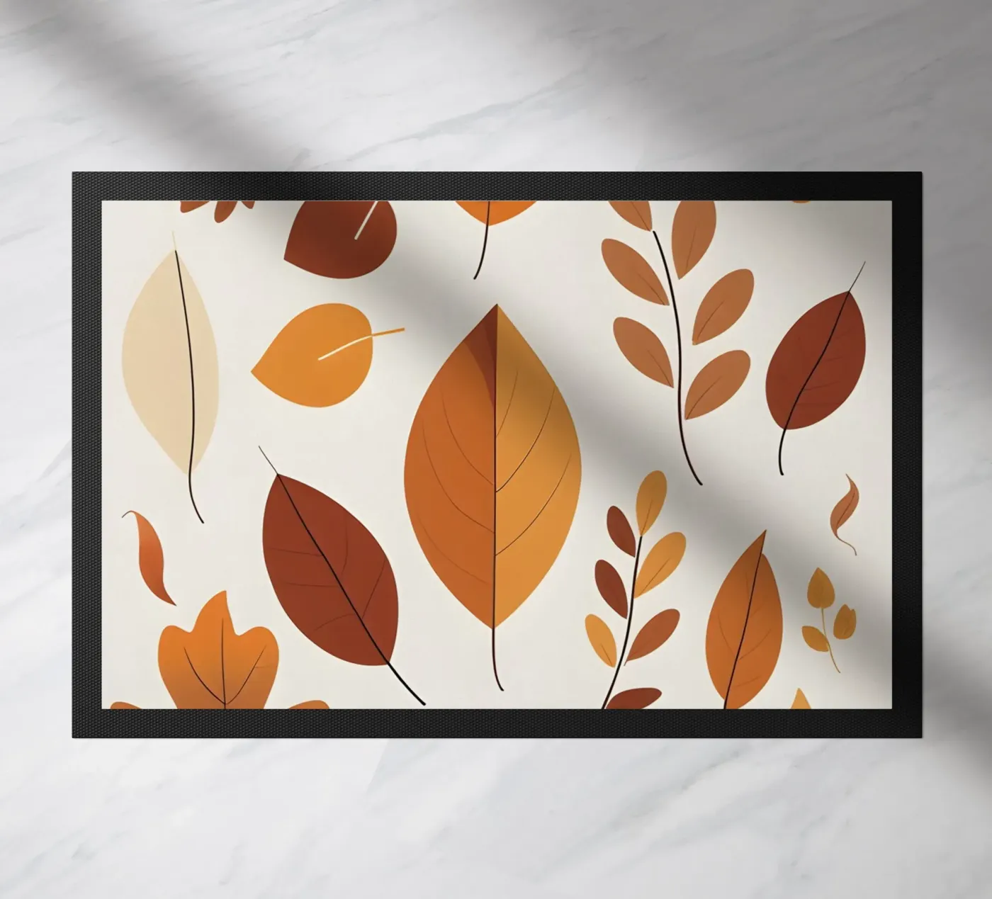 Abstracte herfst deurmat van botanical shop