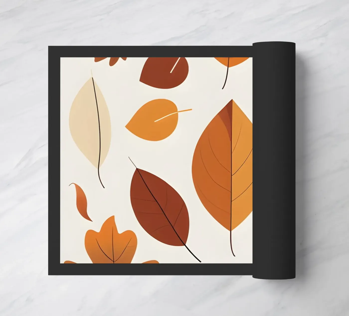 Abstracte herfst deurmat van botanical shop